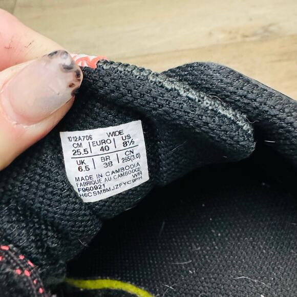 ASICS Gel Venture 8 Black And Pink Sneakers Women’s Size 8.5 Wide - Picture 10 of 11